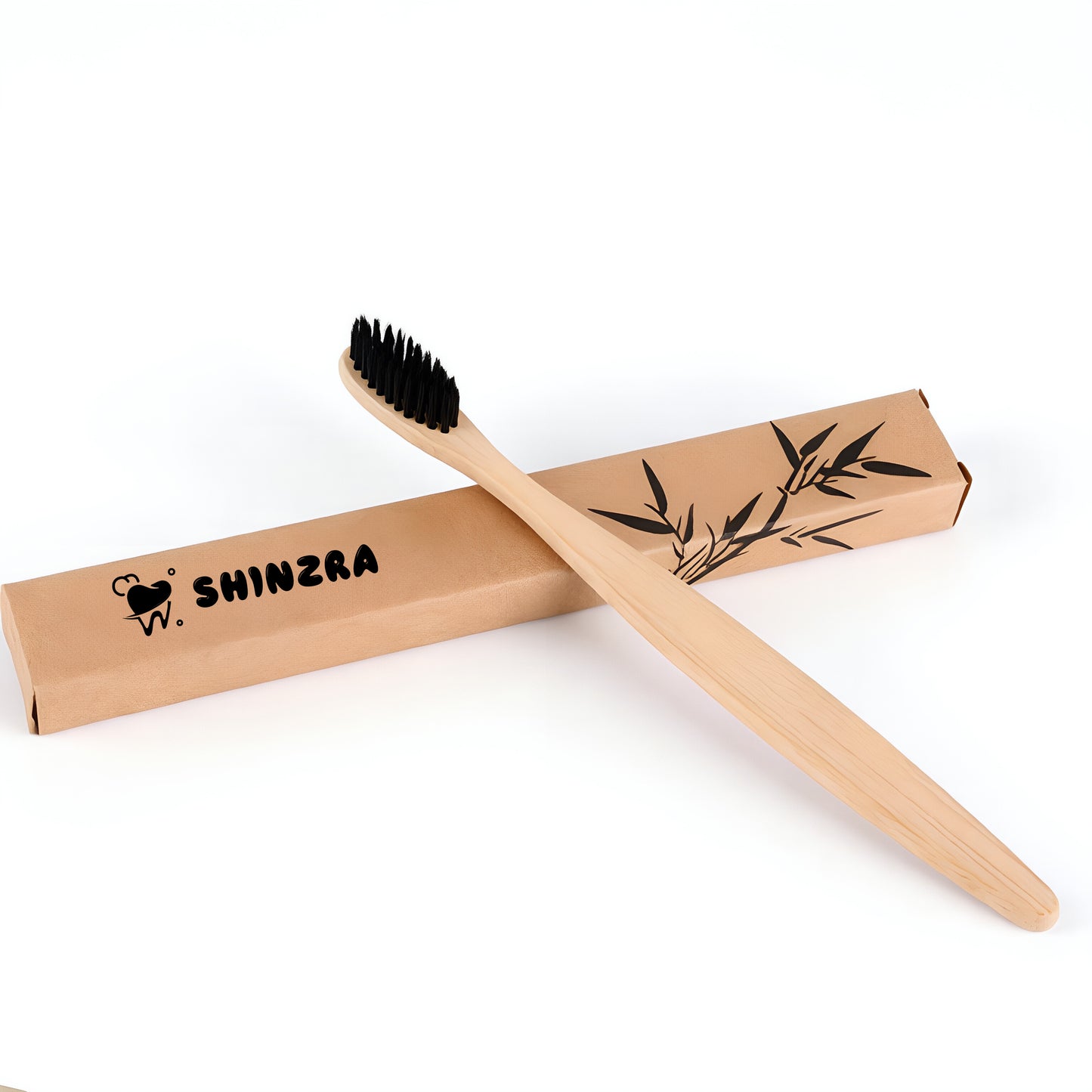 Shinzra environmental-friendly recycled bamboo charcoal toothbrush