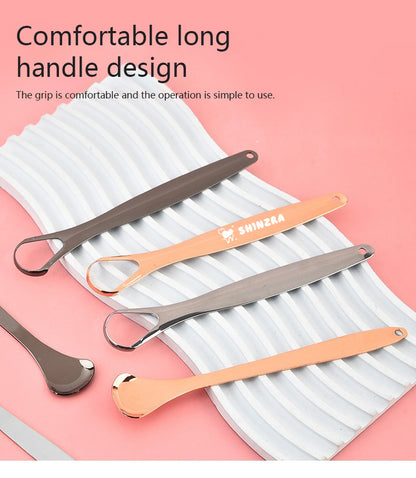 Shinzra rose gold tongue scraper