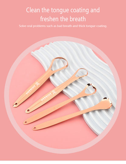 Shinzra rose gold tongue scraper