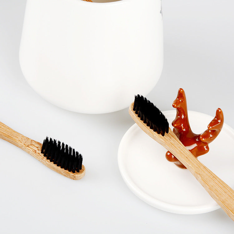Shinzra environmental-friendly recycled bamboo charcoal toothbrush