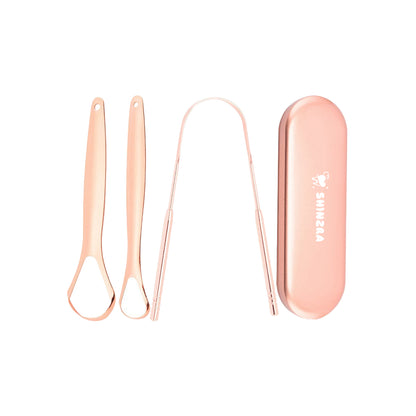 Shinzra rose gold tongue scraper
