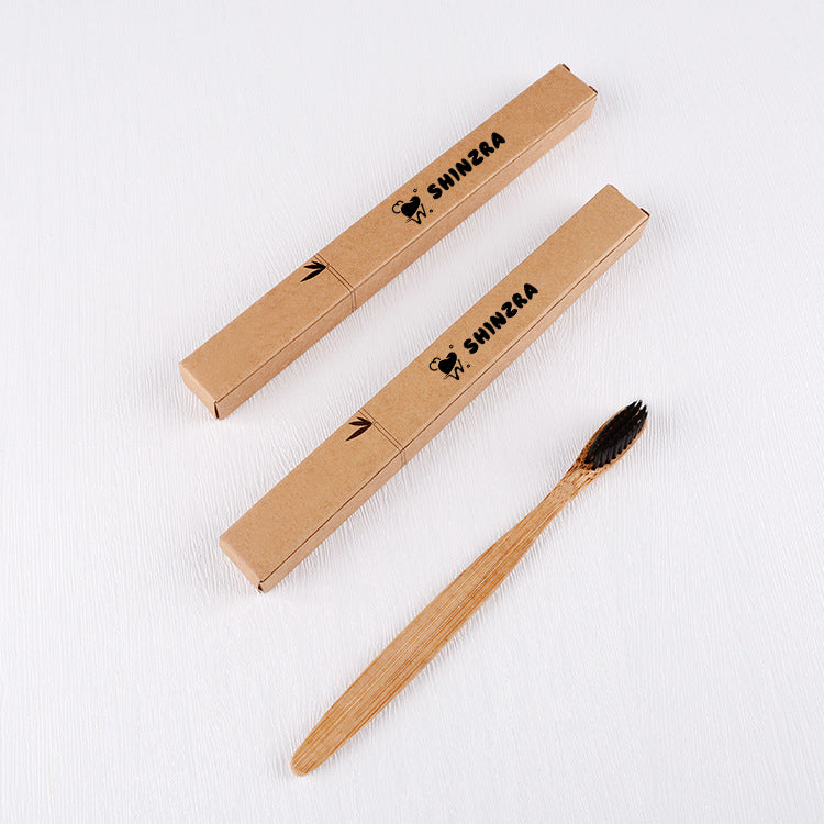 Shinzra environmental-friendly recycled bamboo charcoal toothbrush