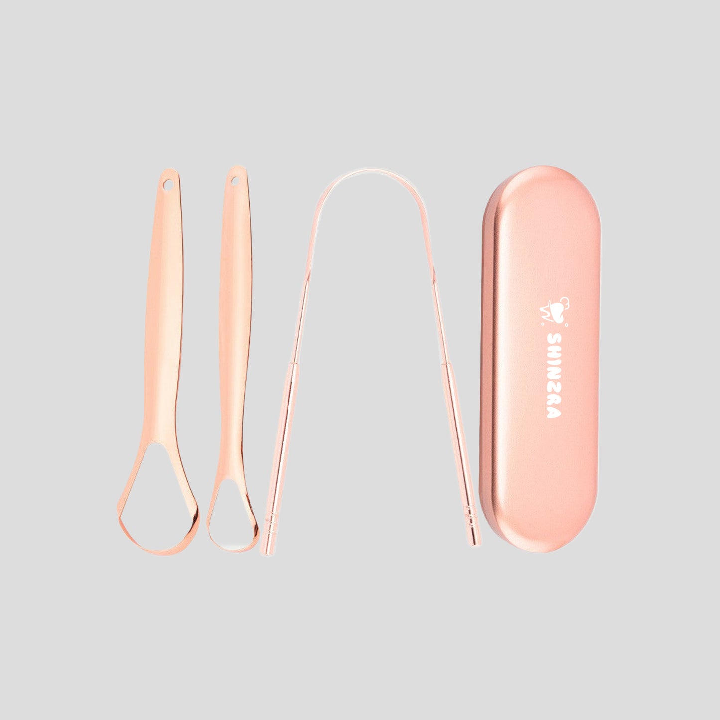 Shinzra rose gold tongue scraper