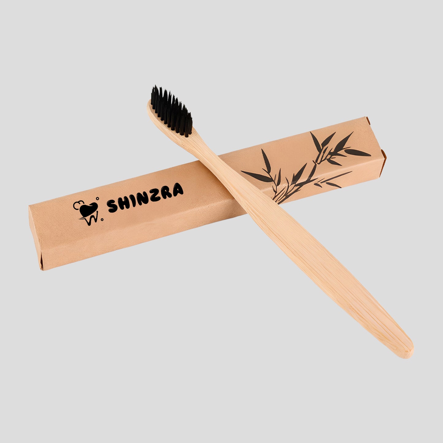 Shinzra environmental-friendly recycled bamboo charcoal toothbrush