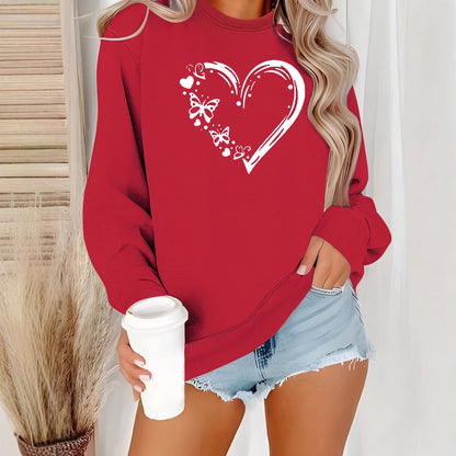 Love butterfly printed hoodie
