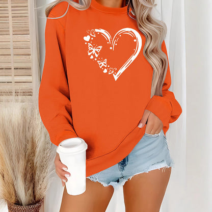 Love butterfly printed hoodie